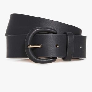B-Low the Belt Black Leather with Gold Accent